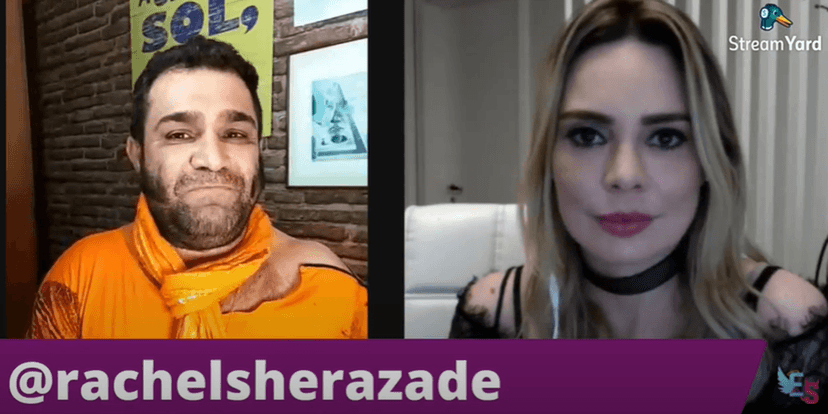 Rachel Sheherazade, Evandro Santo Rachel Sheherazade, Evandro Santo