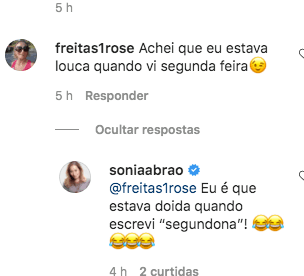 Apresentadora responde seguidora no Instagram (Foto: Reprodução) Apresentadora responde seguidora no Instagram (Foto: Reprodução)