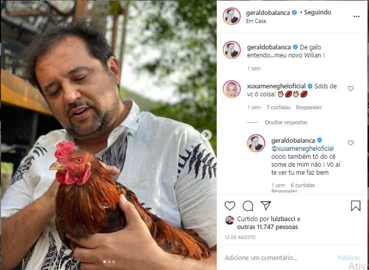 Mensagem de Xuxa (Foto: Instagram) Mensagem de Xuxa (Foto: Instagram)