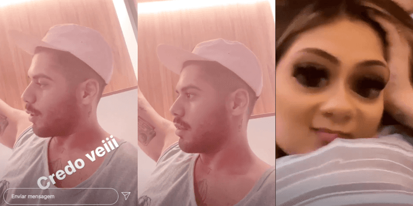 Zé Felipe e Virgínia Fonseca no Instagram Stories (Foto: Montagem) Zé Felipe e Virgínia Fonseca no Instagram Stories (Foto: Montagem)
