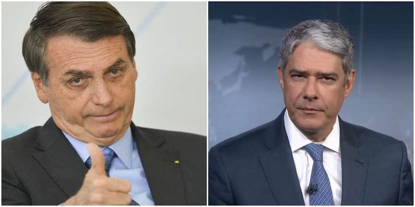 Bolsonaro disparou contra Bonner e a Globo - Foto: Montagem Bolsonaro disparou contra Bonner e a Globo - Foto: Montagem