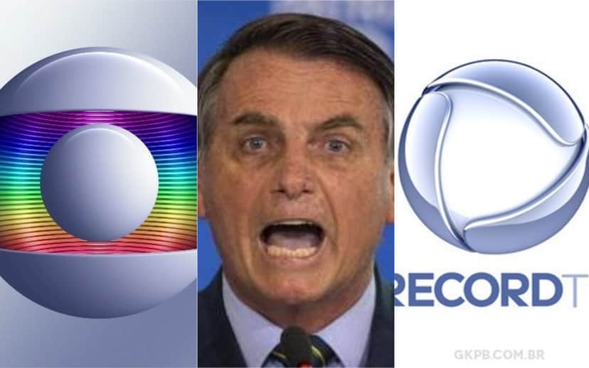 Bolsonaro e Record se unem contra a Globo (Foto: Divulgação) Bolsonaro e Record se unem contra a Globo (Foto: Divulgação)