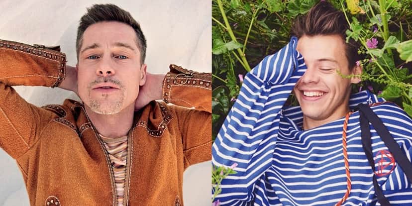 Harry Styles e Brad Pitt protagonizaram filme juntos (Foto: Reprodução) Harry Styles e Brad Pitt protagonizaram filme juntos (Foto: Reprodução)