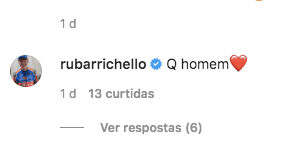 Comentário na publicação de Thiaguinho (Foto: reprodução) Comentário na publicação de Thiaguinho (Foto: reprodução)