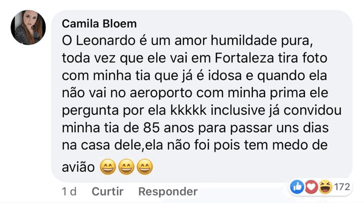 Leonardo foi exposto por uma internauta (Foto: reprodução/Facebook) Leonardo foi exposto por uma internauta (Foto: reprodução/Facebook)