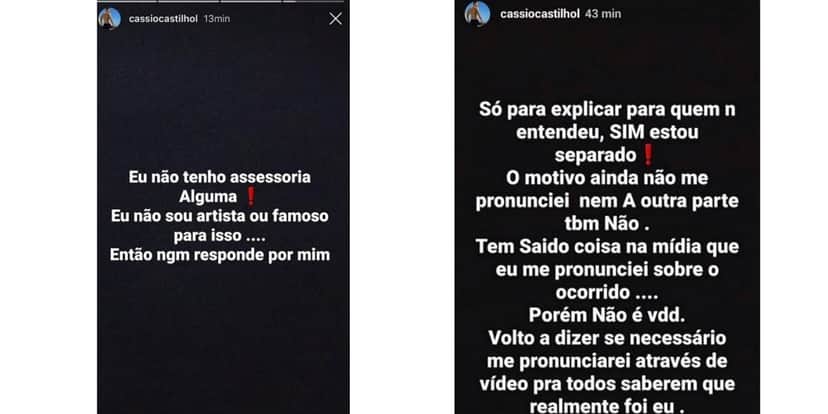 Ex-marido de Perlla se pronuncia em redes sociais sobre fim do casamento (Foto: Reprodução/Instagram) Ex-marido de Perlla se pronuncia em redes sociais sobre fim do casamento (Foto: Reprodução/Instagram)