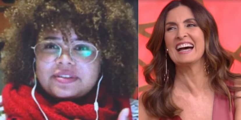 Fátima Bernardes se divertiu com Laís no Encontro (Foto: Reprodução/TV Globo) Fátima Bernardes se divertiu com Laís no Encontro (Foto: Reprodução/TV Globo)