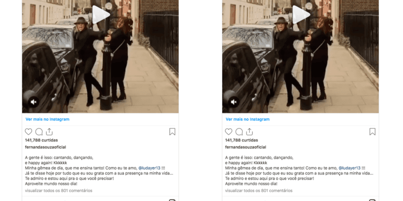 Fernanda Souza se declarou para amiga (Foto montagem) Fernanda Souza se declarou para amiga (Foto montagem)