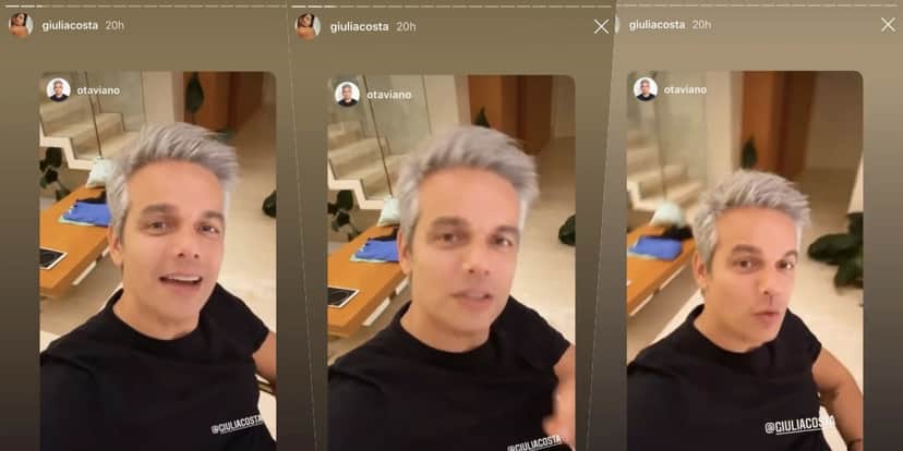 Otaviano mandou um recado para Giulia Costa (Foto: montagem) Otaviano mandou um recado para Giulia Costa (Foto: montagem)