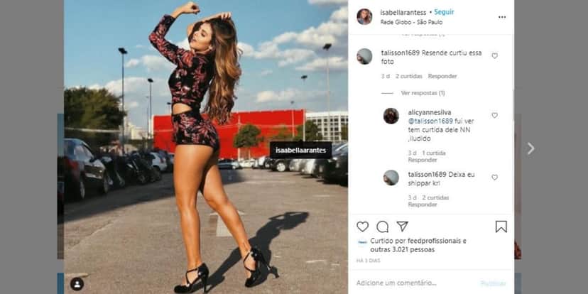 Isabella Arantes voltou a gravar o Domingão do Faustão (Foto: Reprodução/Instagram) Isabella Arantes voltou a gravar o Domingão do Faustão (Foto: Reprodução/Instagram)