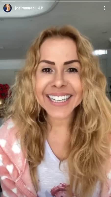 Joelma contou aos internautas que estava se sentido melhor (Foto: Reprodução) Joelma contou aos internautas que estava se sentido melhor (Foto: Reprodução)