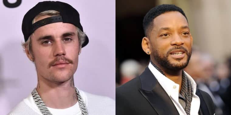 Justin Bieber e Will Smith se estranharam e trocaram ameaças públicas (Foto: Reprodução/ Montagem) Justin Bieber e Will Smith se estranharam e trocaram ameaças públicas (Foto: Reprodução/ Montagem)