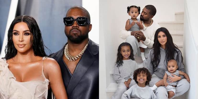 Kim Kardashian, Kanye West e filhos (Foto: Reprodução) Kim Kardashian, Kanye West e filhos (Foto: Reprodução)