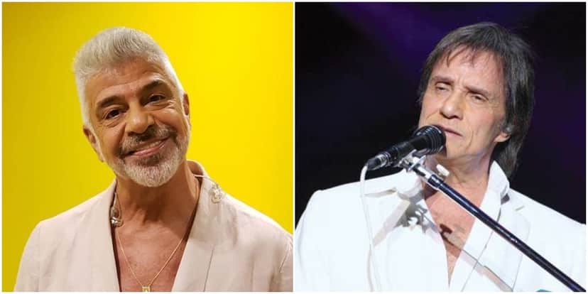 Lulu Santos revelou relação com Roberto Carlos - Foto: Montagem Lulu Santos revelou relação com Roberto Carlos - Foto: Montagem