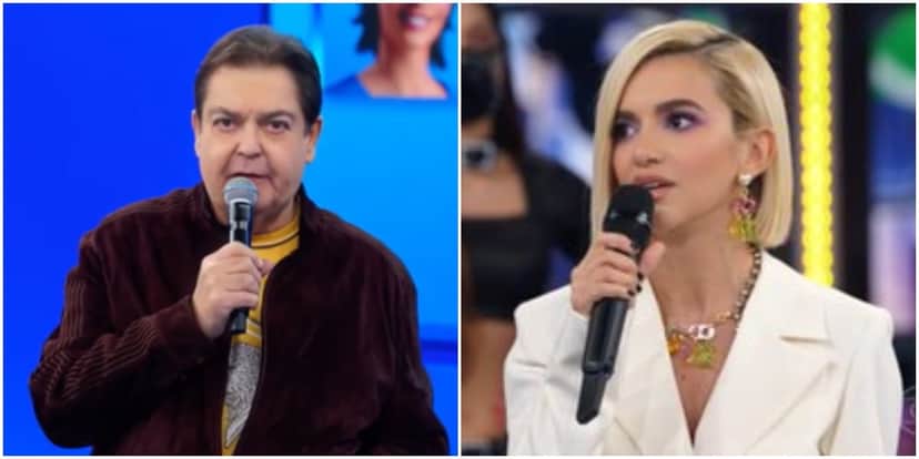 O apresentado Faustão "quebrou a cara" de Manu Gavassi neste domingo - Foto: Montagem O apresentado Faustão "quebrou a cara" de Manu Gavassi neste domingo - Foto: Montagem