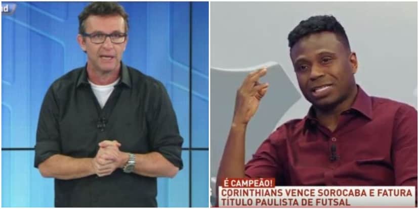 Edilson atua como comentarista no programa de Neto na Band (Reprodução) Edilson atua como comentarista no programa de Neto na Band (Reprodução)
