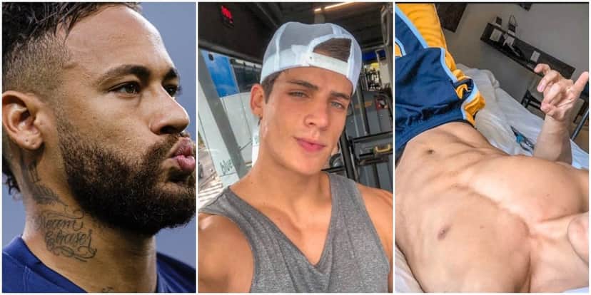 Neymar e Tiago Ramos (Reprodução) Neymar e Tiago Ramos (Reprodução)