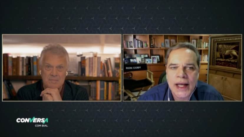 Pedro Bial e Diogo Vilela (Foto: Reprodução) Pedro Bial e Diogo Vilela (Foto: Reprodução)
