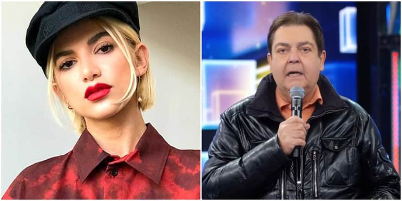 Manu Gavassi tem encontro com Faustão nos estúdios da Globo (Foto: Reprodução) Manu Gavassi tem encontro com Faustão nos estúdios da Globo (Foto: Reprodução)