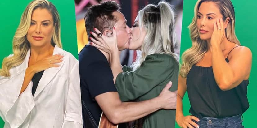 Poliana Rocha é casada com Leonardo há vinte e três anos (Foto: montagem) Poliana Rocha é casada com Leonardo há vinte e três anos (Foto: montagem)