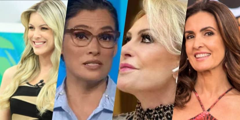 Renata Fan, Renata Vasconcellos, Fátima Bernardes e Ana Maria Braga recebem previsões (Foto montagem) 