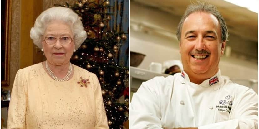 Rainha Elizabeth II e o chef Darren McGrady (Foto: Reprodução) Rainha Elizabeth II e o chef Darren McGrady (Foto: Reprodução)