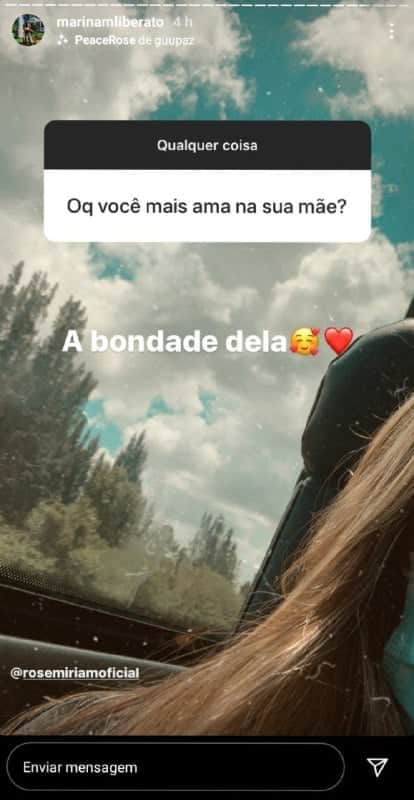 Marina, filha de Gugu, falou sobre sua relação com Rose Miriam (Foto: Reprodução/ Instagram) Marina, filha de Gugu, falou sobre sua relação com Rose Miriam (Foto: Reprodução/ Instagram)