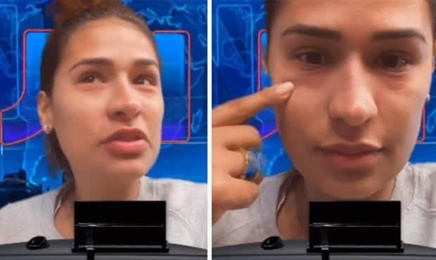 Simone, que faz dupla com Simaria, enfrentou uma grande dificuldade ao comer camarão (Foto: Reprodução/ Instagram) Simone, que faz dupla com Simaria, enfrentou uma grande dificuldade ao comer camarão (Foto: Reprodução/ Instagram)