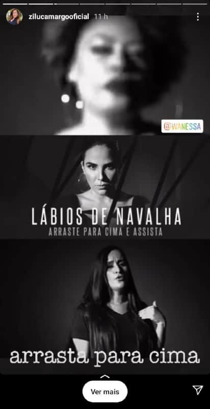 Zilu surgiu divulgando o trabalho de Wanessa (Foto: Reprodução/ Instagram) Zilu surgiu divulgando o trabalho de Wanessa (Foto: Reprodução/ Instagram)