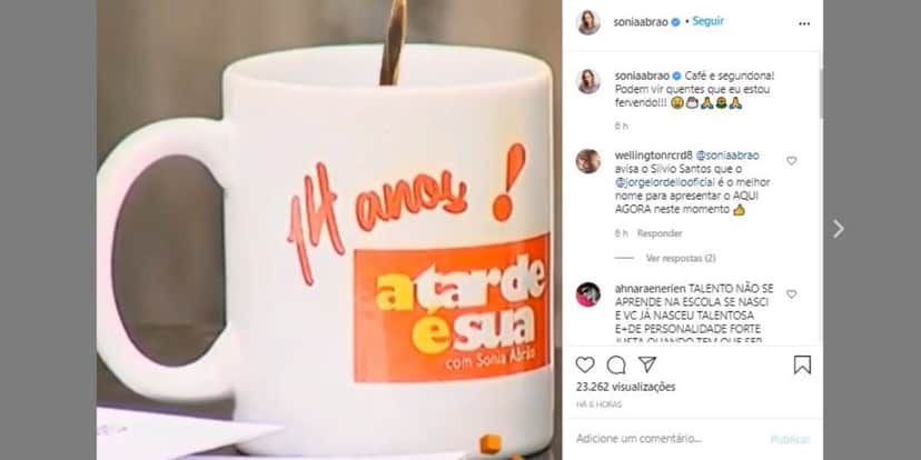 Sonia Abrão fez post nas redes sociais (Foto: Reprodução/Instagram) Sonia Abrão fez post nas redes sociais (Foto: Reprodução/Instagram)
