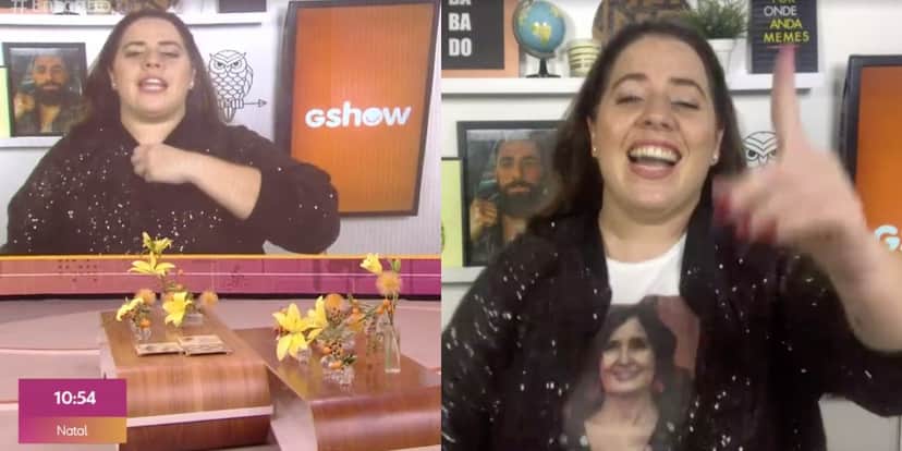 Tati Machado no Encontro de hoje (Foto: Reprodução/TV Globo) Tati Machado no Encontro de hoje (Foto: Reprodução/TV Globo)