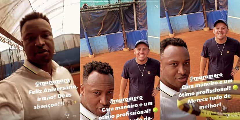 Thiaguinho se declarou para o professor (Foto: reprodução/Instagram) Thiaguinho se declarou para o professor (Foto: reprodução/Instagram)