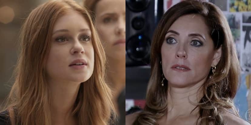 Marina Ruy Barbosa (Eliza) em Totalmente Demais e Christiane Torloni (Tereza Cristina) em cena de Fina Estampa; novela das sete empatou com a trama das nove na audiência (Foto: Reprodução/Globo) Marina Ruy Barbosa (Eliza) em Totalmente Demais e Christiane Torloni (Tereza Cristina) em cena de Fina Estampa; novela das sete empatou com a trama das nove na audiência (Foto: Reprodução/Globo)