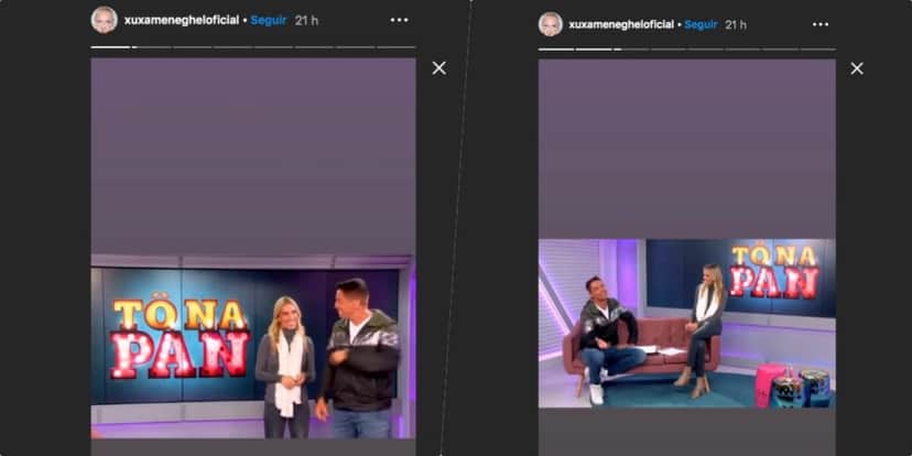 Xuxa apoia Leo Dias em divulgação de programa (Foto montagem) Xuxa apoia Leo Dias em divulgação de programa (Foto montagem)