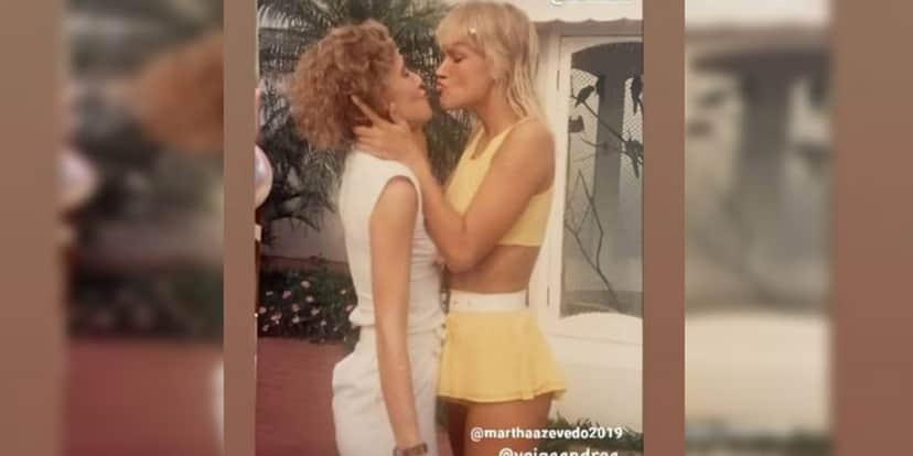 Andrea Veiga resgatou foto antiga com Xuxa. (Foto: Montagem/Reprodução) Andrea Veiga resgatou foto antiga com Xuxa. (Foto: Montagem/Reprodução)
