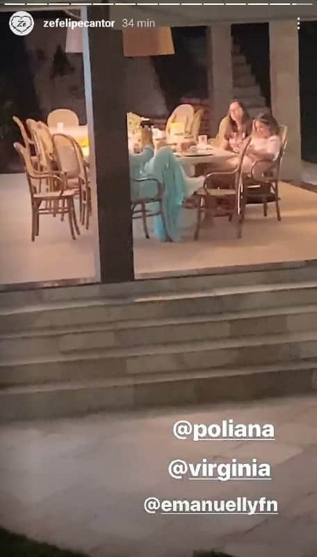 Zé Felipe flagrou conversa de Poliana Rocha com sua namorada, Virgínia (Foto: Reprodução/ Instagram) Zé Felipe flagrou conversa de Poliana Rocha com sua namorada, Virgínia (Foto: Reprodução/ Instagram)