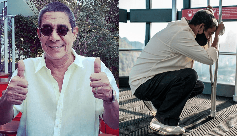 Zeca Pagodinho sobe em morro ajoelhado (Foto: Reprodução/Instagram) Zeca Pagodinho sobe em morro ajoelhado (Foto: Reprodução/Instagram)