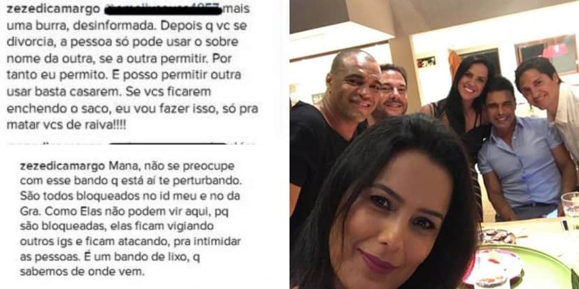 Zezé xingou internautas de "bando de lixo" (Foto: Reprodução/Instagram) Zezé xingou internautas de "bando de lixo" (Foto: Reprodução/Instagram)