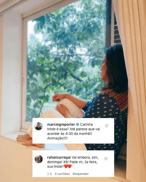 Ana recebe comentários sobre seu dilema com despedida do domingo (Foto: Montagem) Ana recebe comentários sobre seu dilema com despedida do domingo (Foto: Montagem)