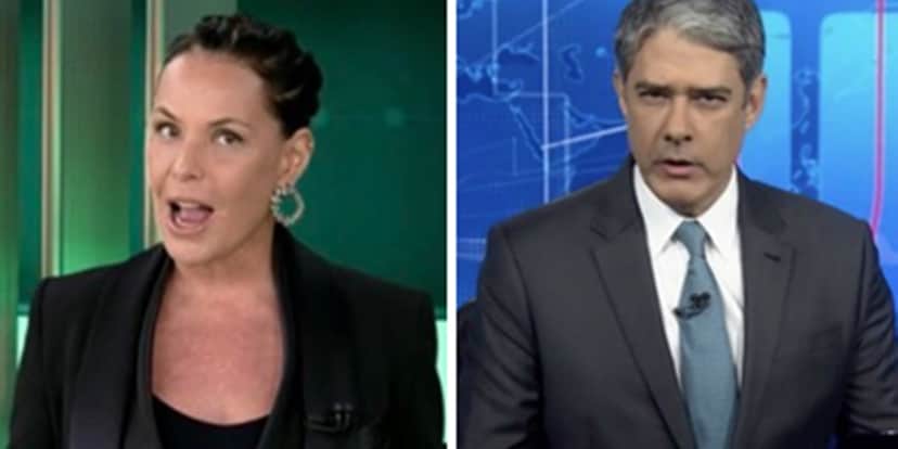 Carolina Ferraz fez ataque contra a Globo e William Bonner no Domingo Espetacular (Foto: Montagem/TV Foco) Carolina Ferraz fez ataque contra a Globo e William Bonner no Domingo Espetacular (Foto: Montagem/TV Foco)