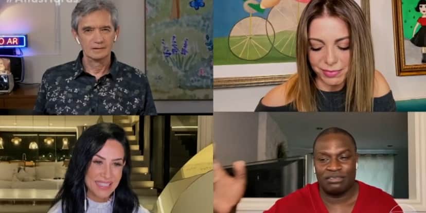 Ex-dançarinos do É o Tchan em entrevista para o Altas Horas (Foto: Reprodução/Gshow) Ex-dançarinos do É o Tchan em entrevista para o Altas Horas (Foto: Reprodução/Gshow)