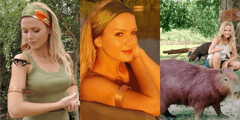 Eliana em fotos no Pantanal (Foto: Montagem) Eliana em fotos no Pantanal (Foto: Montagem)