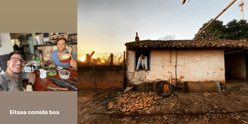 Geraldo Luís em publicação com seu filho (Foto: Montagem) Geraldo Luís em publicação com seu filho (Foto: Montagem)