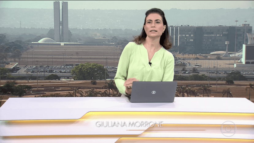 Giuliana Morrone no Bom Dia Brasil (Foto: Reprodução)