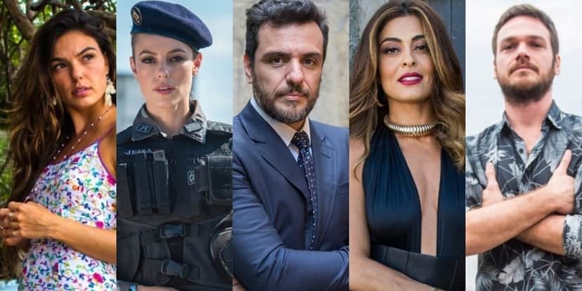Isis Valverde (Ritinha), Paolla Oliveira (Jeiza), Rodrigo Lombardi (Caio), Juliana Paes (Bibi) e Emilio Dantas (Rubinho) em A Força do Querer (Foto: Divulgação/Globo) Isis Valverde (Ritinha), Paolla Oliveira (Jeiza), Rodrigo Lombardi (Caio), Juliana Paes (Bibi) e Emilio Dantas (Rubinho) em A Força do Querer (Foto: Divulgação/Globo)