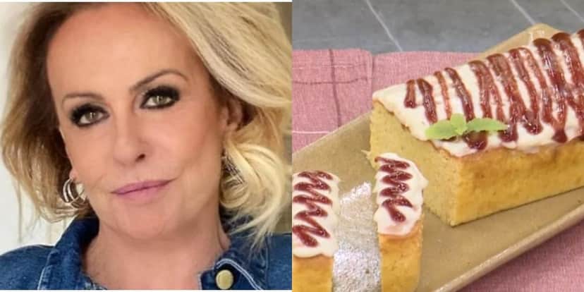 Ana Maria Braga prepara bolo de fubá com requeijão no Encontro de hoje (Foto: Reprodução) Ana Maria Braga prepara bolo de fubá com requeijão no Encontro de hoje (Foto: Reprodução)