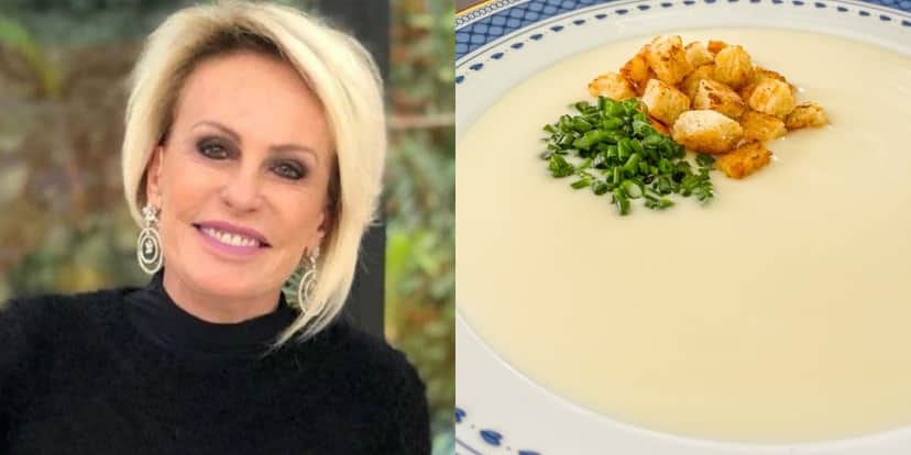 Ana Maria Braga prepara Parmentier (sopa de batata com alho-poró) no Encontro de hoje - Foto: Reprodução Ana Maria Braga prepara Parmentier (sopa de batata com alho-poró) no Encontro de hoje - Foto: Reprodução