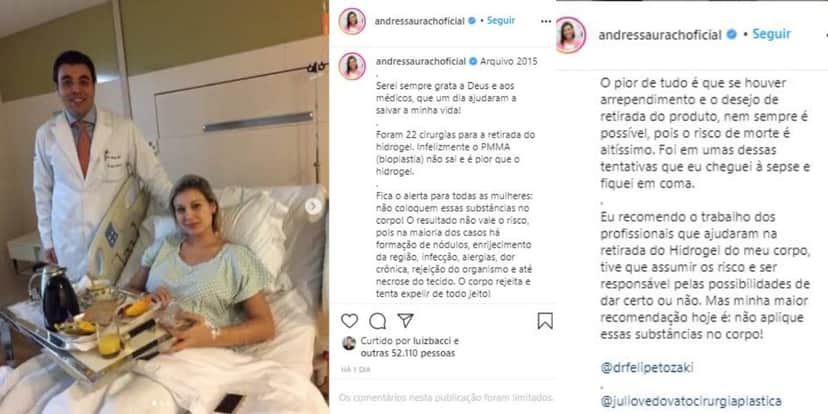 Andressa Urach expôs a verdade nas redes sociais (Foto: Reprodução/Instagram) Andressa Urach expôs a verdade nas redes sociais (Foto: Reprodução/Instagram)