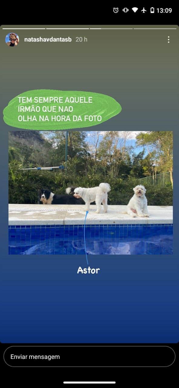 Natasha Dantas é bem presente nas redes sociais Natasha Dantas é bem presente nas redes sociais