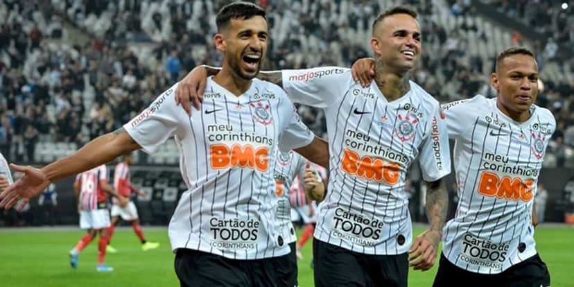Atletas do Corinthians durante jogo; time paulista será arma da Globo para barrar Libertadores na concorrência (Foto: Divulgação) Atletas do Corinthians durante jogo; time paulista será arma da Globo para barrar Libertadores na concorrência (Foto: Divulgação)